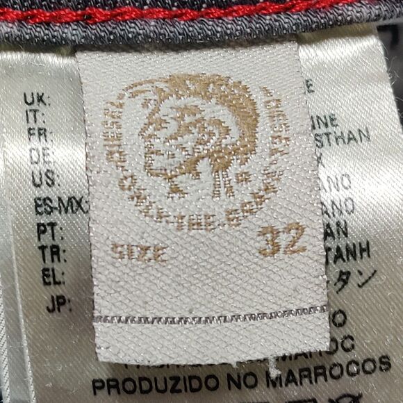 Diesel Jeans Gray Mens TAG 32 x 32 (34X30) Buster Grey Stretch Reg Slim Tapered - Picture 6 of 16